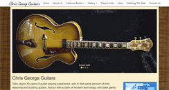 Desktop Screenshot of chrisgeorgeguitars.com