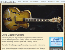 Tablet Screenshot of chrisgeorgeguitars.com